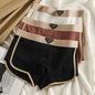 3PCS/Pack Fashion Ice Silk Knitted Plaid Boxers Breathable Comfort Mesh Crotch Underpants Super Soft High Elastic Men's Panties