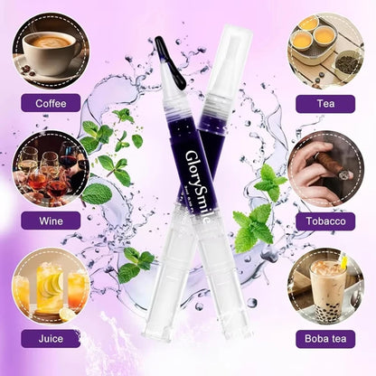 Magical Purple Teeth Whitening Pen Freshing Breath Oral  Deep Cleaning Stain Removal Dentifrice Teeth Cleaning Essence Oral Care