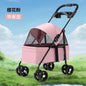 2026 New Lightweight Foldable Pet Stroller Teddy Cat Dog Handcart Outdoor Travel Cart for Small Pets
