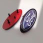 FIAT Abarth ForFord 145MM 4-Pin Car Emblem Hood Front Bonnet Grill Rear Trunk Badge Front Hood Emblem Bonnet Rear Trunk Badge