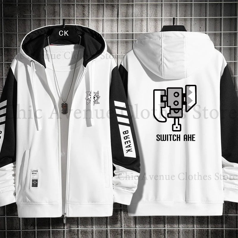 Monster Hunter Print Hoodie for Men Women Hooded Zip-up Autumn Coat Long Sleeve Man Hoodie Hooded Shirt Casual Sweatshirts