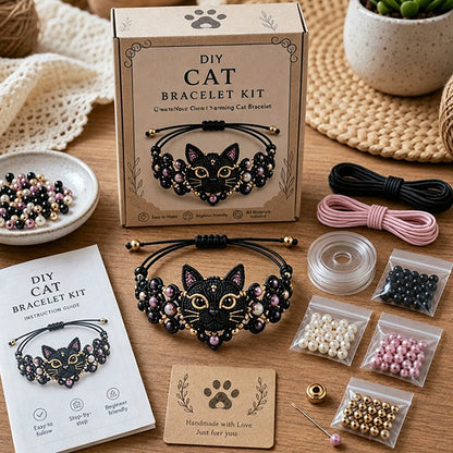 DIY Beaded Bracelet Making Kit,All in 1 Jewelry Making Set Beginner-Friendly Beaded Animal Making Kits,(Non Finished Products)