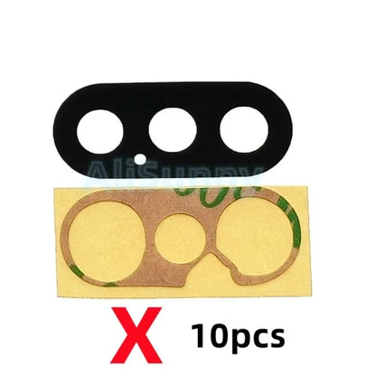AliSunny 10pcs Back Camera Glass for iPhone 7 8 Plus 6 6S 6Plus 7Plus X XR XS Max 11 12 Rear Cover Lens 3M Sticker Holder Parts