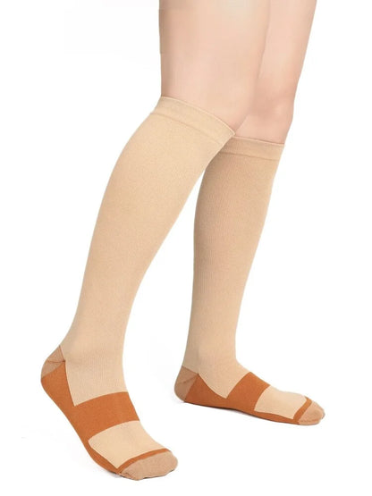 Compression Socks Women Men Anti Fatigue Pain Relief Graduated Unisex Stockings Knee Fit For Golf Rugby Running Hiking Sports