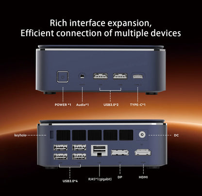 Mini PC SOYO M5 Mini AMD Ryzen 3 4300U LPDDR4 16GB RAM 512GB ROM Wifi 5 BT5.0 Windows 11 Pro Desktop Computer