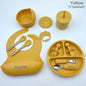 11Pcs Silicone Feeding Sets For Baby Personalized Name Children's Tableware Suction Cup Plates Bowl Spoon Feeding Cups BPA Free