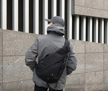Large Capacity Men's Chest Pack Casual Hip Hop Travel Unisex Crossbody Bag High Quality Nylon Storage Shoulder Bag Free Shipping