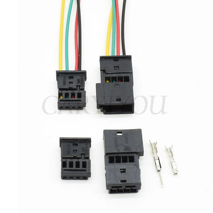 1 Set 4 Pin Automotive Connector Car Ambient Light Door Light Wire Harness Plug 968813-9 838069609 0-1452576-1 968813-1