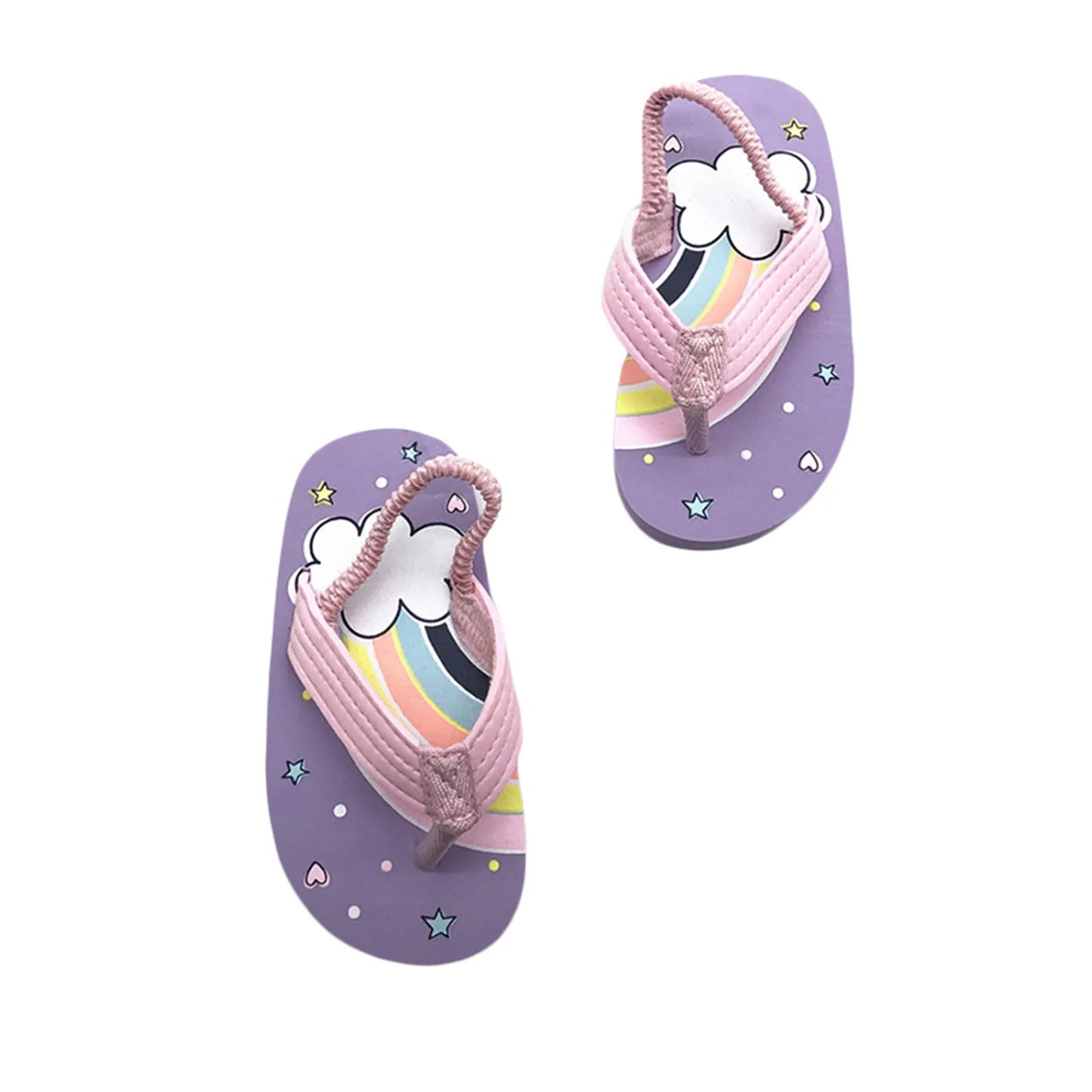 Children Flip Flops Shoes Cartoon Summer EVA Soft Sole Indoor Bathing Anti Fall Girls and Boys Sandals Beach and Pool Slippers
