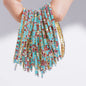5pcs Fashion Colorful Acrylic Crystal Rhinestone Elastic Bracelet For Women Stretch Wristband Wedding Bracelets Daily Jewelry