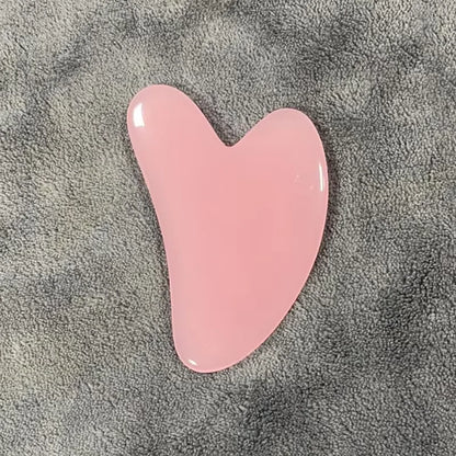 Heart Shape SPA Massage Beeswax Scraping Massage Scraper Face Massager Acupuncture Guasha Board Massager For Face Pulling Skin