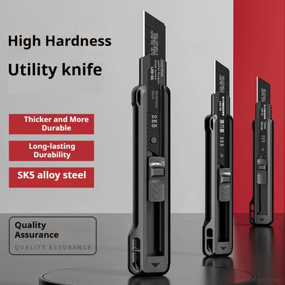 Heavy Duty Utility Knife Large Thickened Wallpaper Cutter Snap Off Cutter Blades Cutter Sharp Paper Cutting Knives Multi Purpose