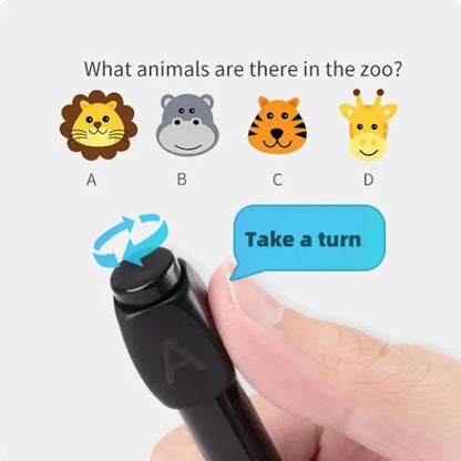 Funny ABCD Rotation Answer Gel Pen Ballpoint Silent Bearing Relieve Anxiety Novel Design Rotation Gel Pen School