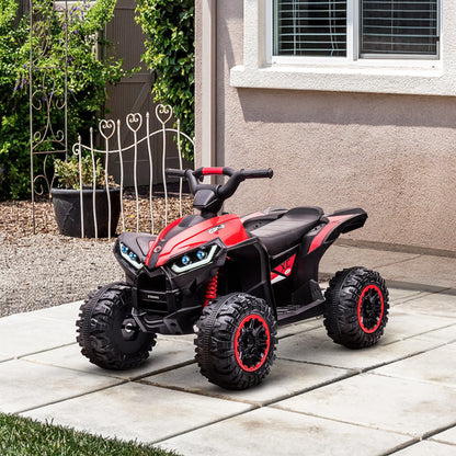 Electric Quad, suitable for children 3-5 years, engine 12 V 2 speeds, Lighthouse LED 3-6 km/h, Red Air