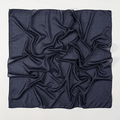 90*90cm Square Chiffon Hijab Scarf Women Solid Color Muslim Soft Head Scarf Islamic Shawls and Wraps Headband Musulman Scarves