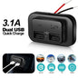 90W 3 Ports Dual PD Car Charger Socket with ON OFF Switch 18W QC3.0 Fast Charging for Motorbike Car Boat ATV UTV Camper Caravans