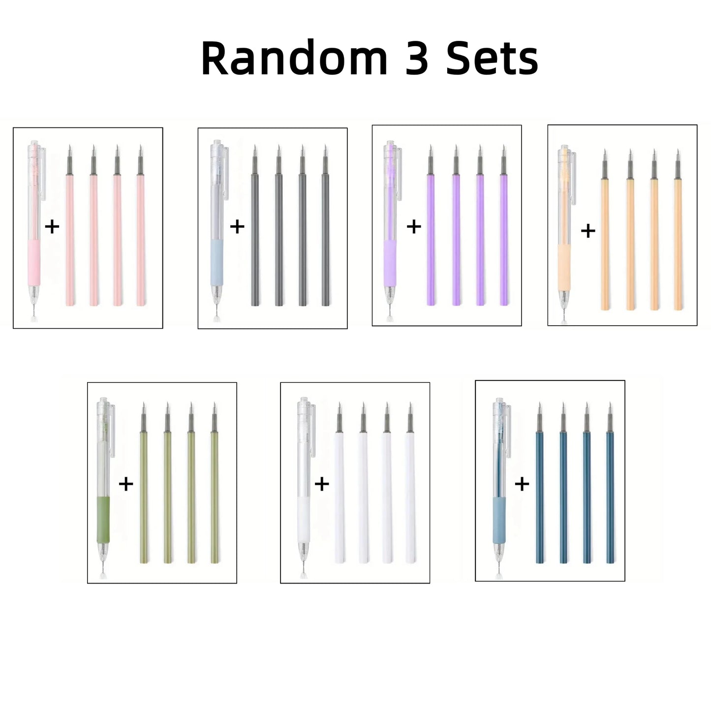 1+4PCS/5PCS Pen Knife Mini Pressing Engraving Pen Ins Mini Account Sticker Art Knife Paper Art Knife Pen Cutting Paper Knife