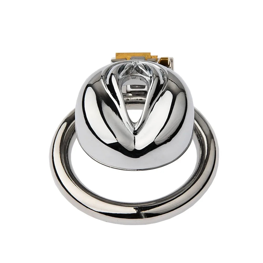 Metal Pussy Male Chastity Device Sissy Cock Cage Erotic Urethral Lock Penis Rings BDSM Adult Sex Toys for Men Chastity Belt