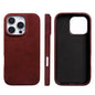 Full Coverage Magnetic Case For IPhone16 Pro 17 15 14 13 12 for ALCANTARA Magsafe Artificial Leather Supercar Suede Phone Cover