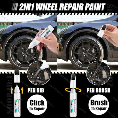 For Toyota FJ Cruiser Touch Up Paint Wheel Repair Kit Quick And Easy Wheel Scratch Repair Rim Paint For Car Wheel Repair Silver