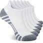 3 Pairs Ankle Athletic Running Socks Cushioned  Breathable Low Cut Sports Tab Socks For Men And Women
