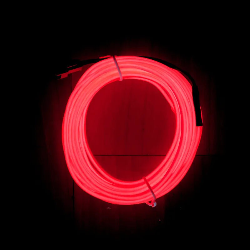 Hot Sale 1M/2M/3M/5M Car Interior Lighting LED Strip Decoration Garland Wire Rope Tube Line Flexible Neon Lights With USB Drive
