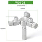 Aquarium CO2 Shunt CO2 Regulator Multi-Way Shunt Regulating Valve Aluminum Alloy CO2 Multi-Pass 2-6 Shunt Fish Tank Supplies