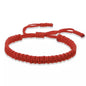 Handmade Braid String Bracelets Red Black Buddhist Tibetan Woven Rope Good Luck Amulet Bracelet for Women Girls Jewelry ﻿Gifts