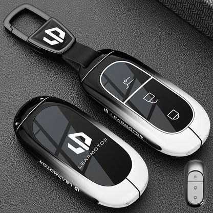 Car Zinc Alloy TPU NFC Card Key Cases Holder Cover Chain For Leapmotor C16 C11 C10 C01 B10 T03 S01 Car Accessories Styling