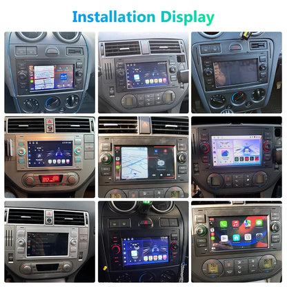 Junsun CarPlay Android Auto Radio for Ford Focus Mondeo Fiesta Transit Kuga C-Max S-Max Galaxy GPS Car Multimedia 2din autoradio