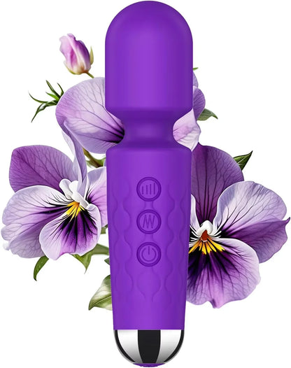 AV Vibrator Wand Personal Massager Clit Stimulator Sex Toy for Women 20 Patterns 8 Speeds Rechargeable Mini Vibrators Adult Toys