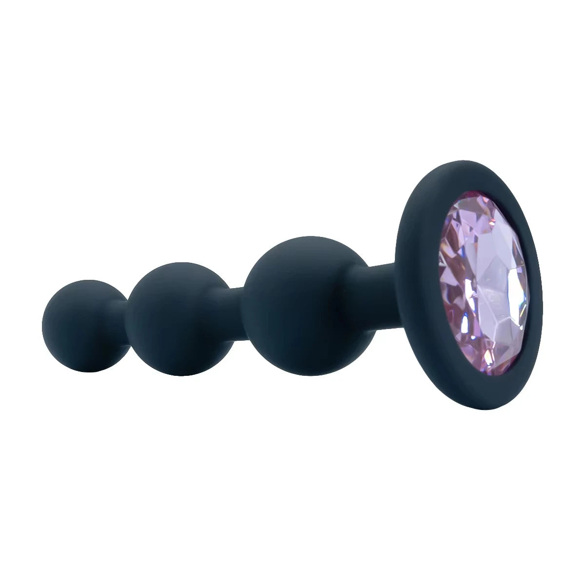 Black Silicone 3 Ball Anal Beads Sex Anal Plug Crystal Base Butt Plug Analplug But Plug Anal Trainer Toys Sex Toys For Woman
