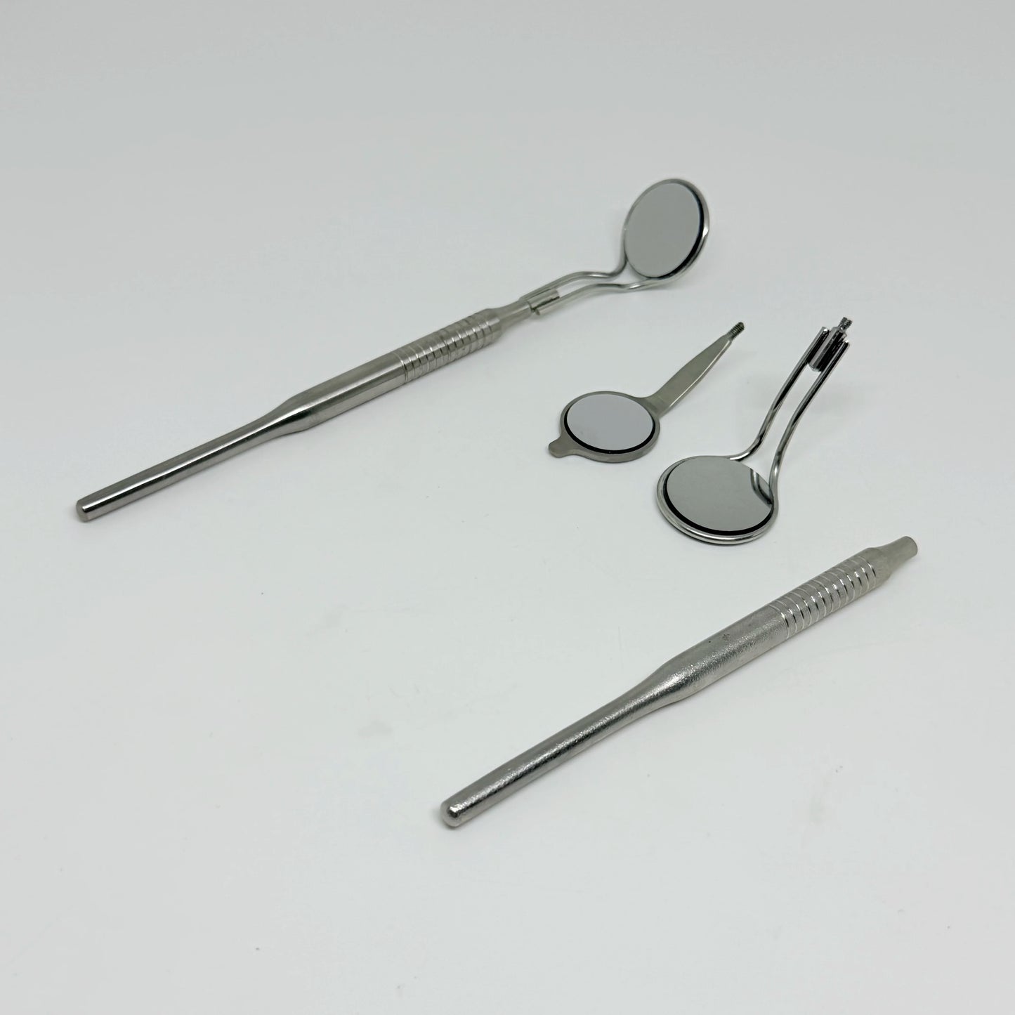 DENILK 1 pc Dental Mouth Mirror With Handle Anti-Fog Rhodium Double Sided Oral Mirrors  Reflectors Reuse Oral Mirror Handle