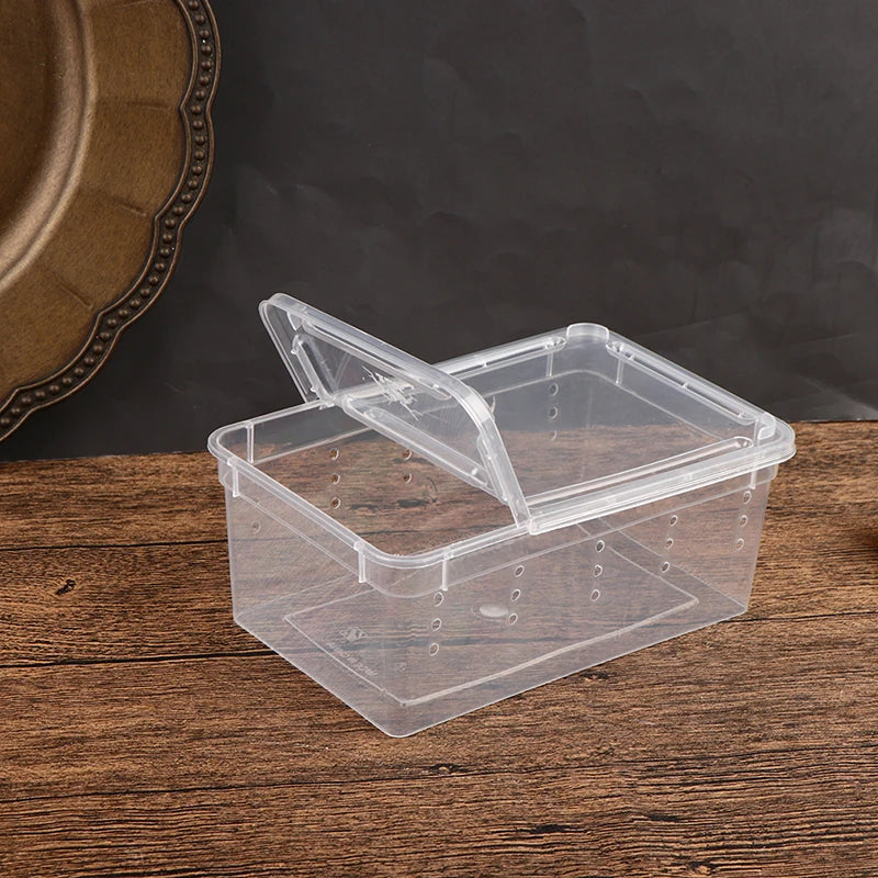 1pc Vivarium Lid Reptile Pet Product Reptile Tank Insect Spiders Tortoise Lizard Transparent Breeding Box