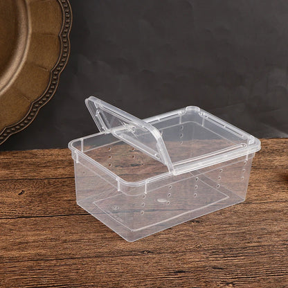 1pc Vivarium Lid Reptile Pet Product Reptile Tank Insect Spiders Tortoise Lizard Transparent Breeding Box