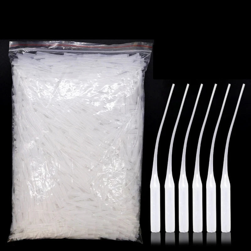 Glue Micro Tip Plastic Glue Bottom Tips Precision Applicator Dropping Tube Nozzle for Glue Extender Precision Applicator Pipette