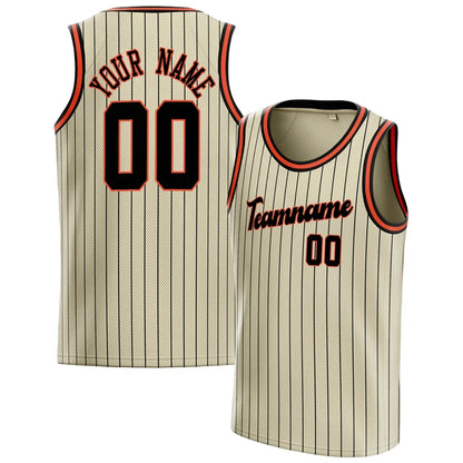 Fashion Cream Basketball Tank Tops Summer Trend Custom Name Team Name Men Women Sports Vest Casual Oversized Team Uniforms Tees