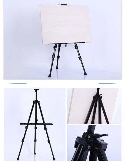 Portable Adjustable Metal Sketch Easel Sketch Drawing folding aluminum easel For Artist Art Supplies Stand With Bag Outdoor