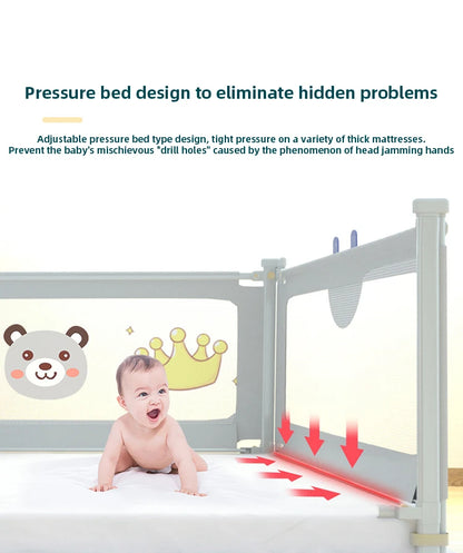 IMBABY Bed Guardrail Liftable Crib Protectors Adjustable Handrail Bed Safety Children Washable Baby Safety Bed Barrier Bumper