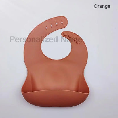 Silicone Baby Bib for Babies & Toddlers Waterproof Silicone Bibs Soft With Food Catcher Pocket for Boys & Girls Free Custom Logo