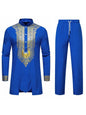 Muslim Robe Trousers The Traditional Dress of Arab Men 3D Pattern Printing Black White Yellow Navy Blue Long-Sleeved