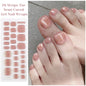 Gradient Auroras Semi Cured Gel Nail Strips Sparkly Shinning DIY Gel Polish Stickers for Nails Works with UV/LED Nail Lamps
