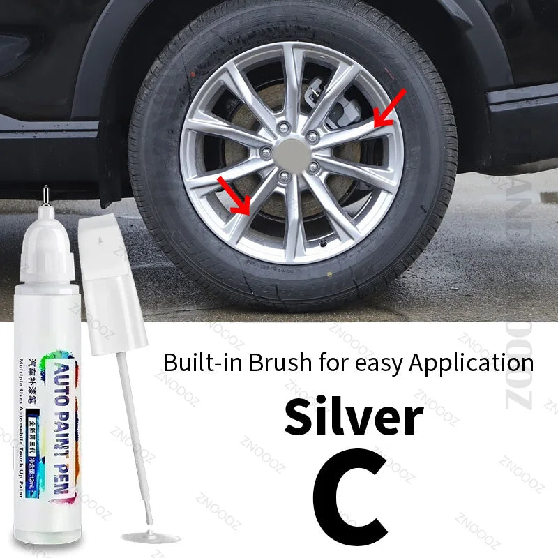 For HONDA CR-V Touch Up Paint Wheel Repair Kit Quick And Easy Wheel Scratch Repair Rim Paint For Car Wheel Repair Silver Black