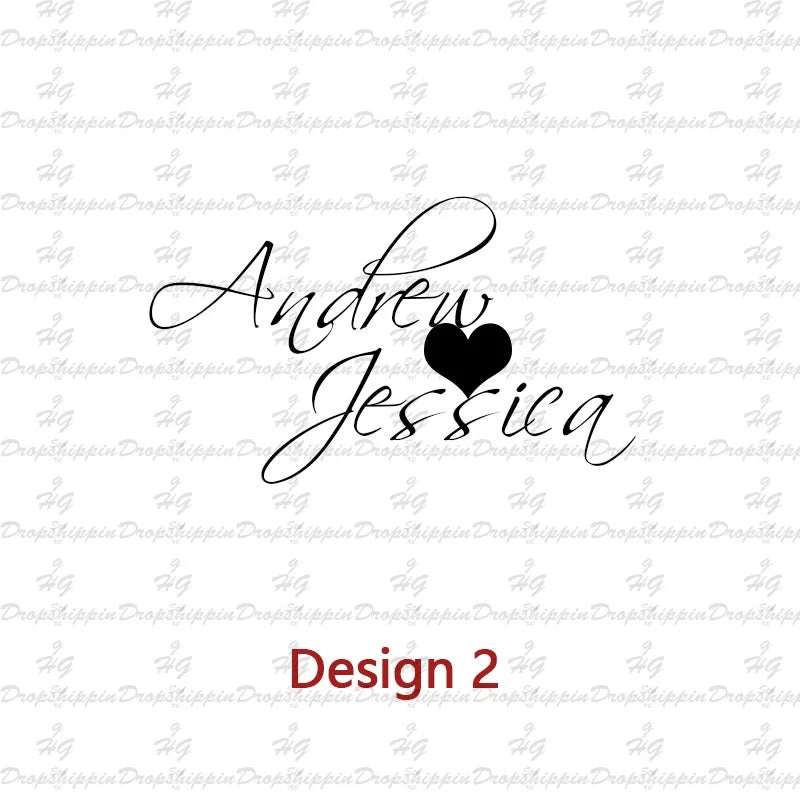 Personalized Two Name Necklaces With Heart Stainless Steel Custom Letter Couple Necklace Choker  Stainless Steel Wedding Gift