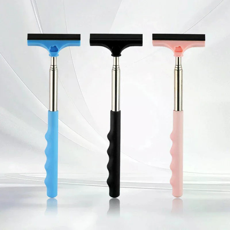 Car Rearview Mirror Wiper, Telescopic Squeegee For Auto Glass, Portable Water Cleaner Rod, Mini Automotive Cleaning Tool