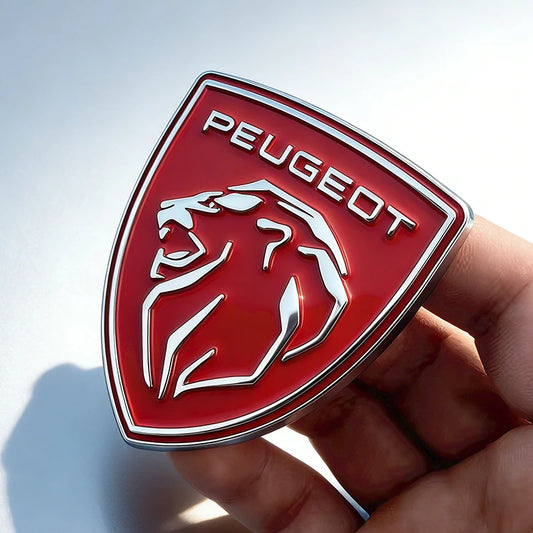 1Pcs 4 Colors 6 * 6.5 cm Metal Car Sticker For Peugeot 206 307 308 207 Logo Badge Car Body Fender Trunk Decoration Accessories