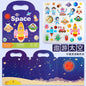 Reusable Bubble Sticker Book for Kids - Multi-Themed Educational Learning Activities, Washable & Safe Toddler Stickers