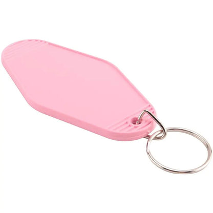 A84E-24 Pcs Vintage Motel Keychain DIY Blank Hotel Keychains Heat Transfer Blank Keychains Bulk Sublimation