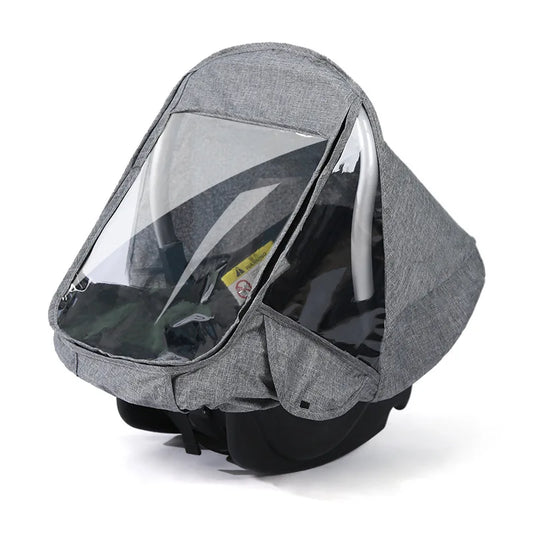Baby Carriage Cabas Rain Cover Portable Newborn Stroller Safety Seat Wind and Cold Proof Dust Cozy carseat Raincover