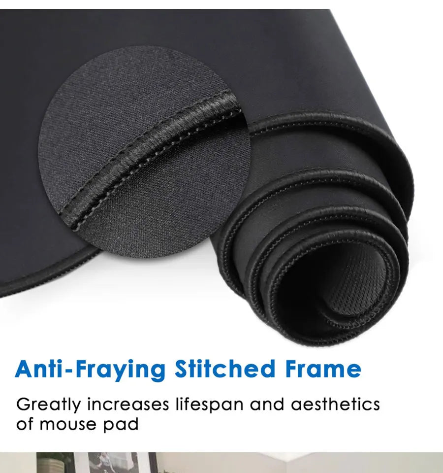 Gaming Large Mousepad Anti-slip Rubber Mouse Mat Computer Gamer Desk Mat Stitched Edge Large Gaming Mousepad for CS GO LOL Dota